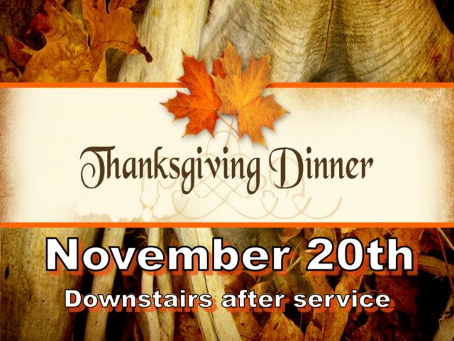 Annual Church Thanksgiving Dinner